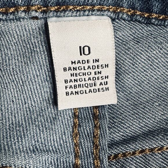 Nine West Chrystie Capri Jeans 10 (32x22) Blue High Mid Denim Stretch Womens - Picture 4 of 11